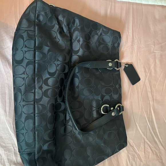 Black Coach Handbag - Picture 2 of 3